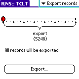 Export records