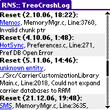 RNS:: TopCrashLog - software screenshot
