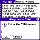 ringtone => MIDI conversion